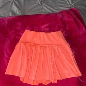SHEIN Pink and Orange Mini Skater Skirt